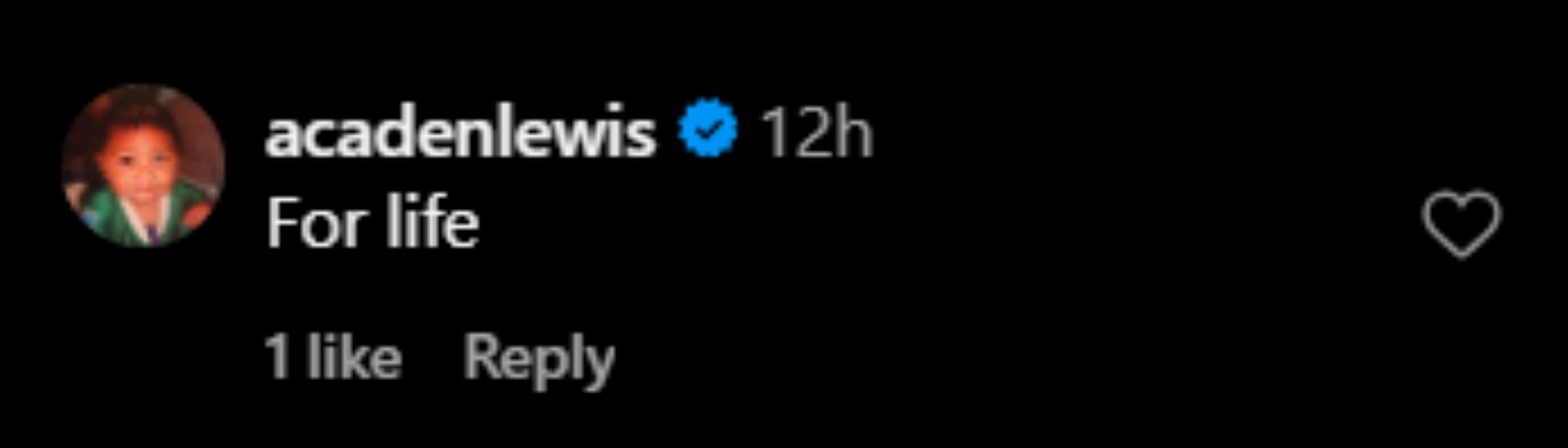 4-star Villanova commit Acaden Lewis drops 2-word reaction as coach shares practice clips from his childhood (Image via Instagram @_coach.tone)